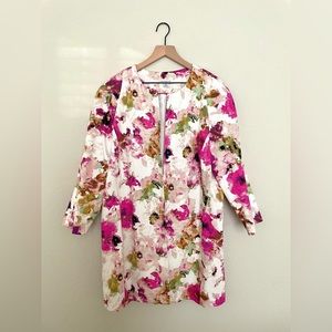 Liz Claiborne Multicolored Floral Coat